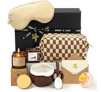 Regalo Donna Compleanno, Set Regalo con Tazza, Candela Profumata, Bomba da Bagno, Sapone, Borsa per Cosmetici, Idea Regalo San Valentino, Natale per Moglie, Donna, Mamma, Sorelle.