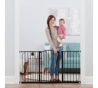 Regalo Easy Step - Cancelletto ad arco extra largo, include 3 kit di estensione per aperture multiple, kit di montaggio a pressione da 4 pezzi e 4 kit di montaggio a parete, colore bronzo