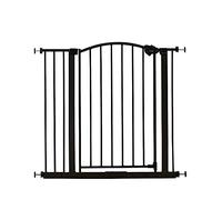 Regalo Easy Step - Cancelletto decorativo ad arco per bambini, include estensione da 10,2 cm per adattarsi a aperture multiple, kit di montaggio a pressione 4 pezzi e 4 kit di montaggio a parete, nero
