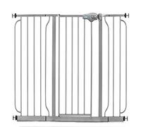 Regalo Easy Step - Cancelletto per bambini extra largo, 124 cm, platino, include kit di estensione da 10 cm e 30,5 cm, 4 kit di montaggio a pressione e 4 kit di montaggio a parete, adatto per 73,7 -