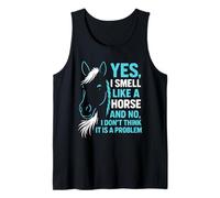 Regalo equestre divertente con scritta "Yes I Smell Like A Horse" Canotta