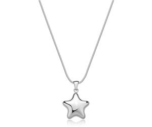 Regalo Esame Collana Sagapo Stella Bombata Acciaio SSE17 Traguardo per Lei