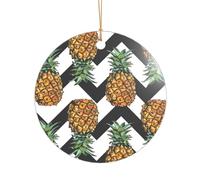 Regalo estivo per addio al nubilato, con stampa di ananas, ornamento natalizio Mr & Mrs, un regalo unico per il matrimonio