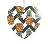 Regalo estivo per addio al nubilato, con stampa di ananas, ornamento natalizio Mr & Mrs, un regalo unico per il matrimonio