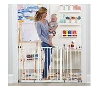 Regalo Extra WideSpan Walk Through Safety Gate, White