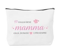 Regalo Festa Della Mamma Idee Regalo Compleanno, Pochette Trucchi Donna Trousse Trucchi Idee Regali Mamma e Figlia Natale Suocera San Valentino Festa Della Donna Suoceri Ti Voglio Bene Cosmetic Bag