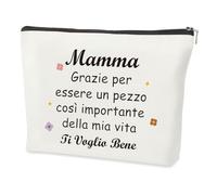 Regalo Festa Della Mamma,Originale Idee Divertenti Utile Amore Regalo Festa Della Donna Compleanno Pasqua 30 40 50 60 Anni Donna Matrimonio Anniversario Ringraziamento San Valentino Natale,Beauty Case