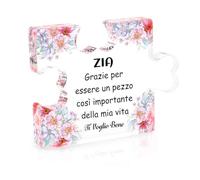 Regalo Festa Della Mamma per Zia Idee Regalo Zia Compleanno Puzzle in Acrilico Idee Regali Zia Regalo per Zia Regali per Zia Regalo Natale Zia Regalo per Zia Da Nipote Regali per La Zia