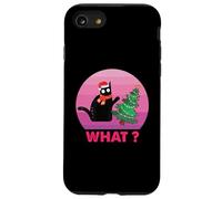 regalo gatto nero spingendo l'albero di Natale sopra il gatto cosa? donne Custodia per iPhone SE (2020) / 7/8