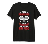 Regalo Giocatori di Padel papà Padelista Maglietta Premium