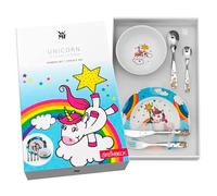 Regalo Grabado - Posate per bambini personalizzate con stoviglie | Acciaio inossidabile 18/10 | Nome e data incise | Lavabile in lavastoviglie | (Unicorni)