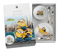 Regalo Grabado - Posate per bambini personalizzate con stoviglie | Acciaio inossidabile 18/10 | Nome e Data Incisi | Lavabile in lavastoviglie | (Minions)