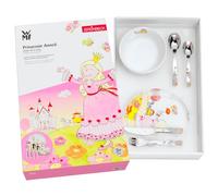 Regalo Grabado - Posate per bambini personalizzate con stoviglie | Acciaio inossidabile 18/10 | Nome e Data Incisioni | Lavabile in lavastoviglie | (Principessa Anneli)