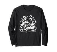 Regalo grafico Sail For Adventure per una vacanza in famiglia Maglia a Manica