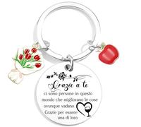 Regalo Grazie Portachiavi grazie regalo dire grazie amica maestra Regalo Maestra Fine Anno Regalo Maestra Portachiavi Regalo Laurea Regalo Insegnante collega regalo grazie regalo grazie di tutto (1)