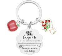 Regalo Grazie Portachiavi grazie regalo dire grazie amica maestra Regalo Maestra Fine Anno Regalo Maestra Portachiavi Regalo Laurea Regalo Insegnante collega regalo grazie regalo grazie di tutto (2)