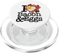 Regalo I Love Bacon and Eggs PopSockets PopGrip per MagSafe