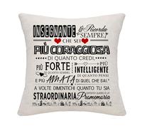 Regalo Ispiratore per l'Insegnante - Copricuscini di Apprezzamento per Compleanno, Natale, Laurea e Festa dell'Insegnante
