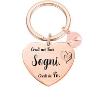 Regalo ispiratore per ragazze, regalo portachiavi di incoraggiamento per figlia, credere in te stesso regalo di incoraggiamento per figlia, nipote, regalo di compleanno, regalo di laurea