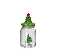 Regalo Italiano Barattolo di Natale Ass. D 11 Cm H 23 Cm Trasparente 1 Pz