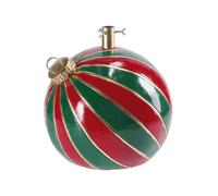 Regalo Italiano Base Albero di Natale Forma di Pallina D 42 Cm H 44 Cm Rosso Verde