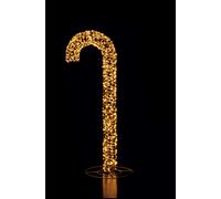 Regalo Italiano Bastone Natale 600 Led 34 x 35 x 100 Cm Oro