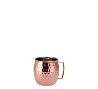 Regalo Italiano Bicchiere Acciaio Moscow Mule D 9 Cm H 10,5 Cm Rame