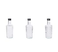 Regalo Italiano Bottiglia Ass. 1 Lt D 9 Cm H 27,5 Cm Acciaio Vetro Trasparente 1 Pz