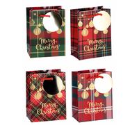 Regalo Italiano Busta Regalo di Natale Carta Ass. 12 x 7 Cm H 15 Cm Multicolor 1 Pz