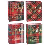 Regalo Italiano Busta Regalo di Natale Carta Ass. 26 x 12 Cm H 32 Cm Multicolor 1 Pz