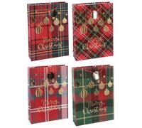 Regalo Italiano Busta Regalo di Natale Carta Ass. 33 x 10 Cm H 46 Cm Multicolor 1 Pz