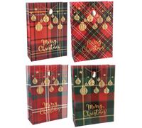 Regalo Italiano Busta Regalo di Natale Carta Ass. 50 x 20 Cm H 70 Cm Multicolor 1 Pz