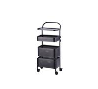 Regalo Italiano Carrello 1 Ripiano e 3 Ceste Ass. Acciaio 30 x 23 Cm H 71 Cm 1 Pz