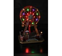 Regalo Italiano Giostra Natale con 26 Led 23 x 19 Cm H 32 Cm Multicolor