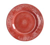 Regalo Italiano Piatto Frutta Melamina D 22 Cm H 2 Cm Corallo