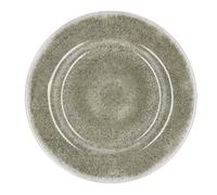 Regalo Italiano Piatto Piano in Melamina D 28 Cm H 3 Cm Grigio