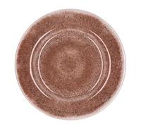 Regalo Italiano Piatto Piano in Melamina D 28 Cm H 3 Cm Terra