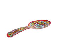 Regalo Italiano Posa Cucchiaio Rian in Melamina 10 x 28 Cm H 3 Cm Rosso Blu