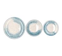 Regalo Italiano Servizio Piatti Cody 18 Pz Porcellana Azzurro