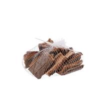 Regalo Italiano Set 25 Legnetti Pigna per Decorazioni Natale 7 Cm