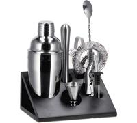 Regalo Italiano Set 8 Pz Cocktail con Supporto Bamboo