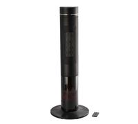 Regalo Italiano Termoventilatore a Torre 2000W con Telecomando e Oscillazione H 85 Cm Nero