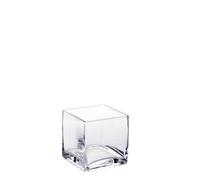 Regalo Italiano Vaso in Vetro Decorativo 10 x 10 Cm H 10 Cm - Design Moderno