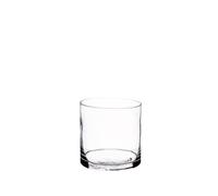 Regalo Italiano Vaso in Vetro Decorativo D 10 Cm H 10 Cm - Vaso Moderno per Fiori e Arredo