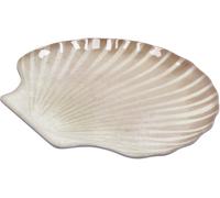 Regalo Italiano Vassoio Conchiglia Melamina 25 x 22 Cm Ass. Grigio Blu 1 Pz