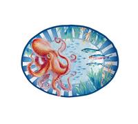 Regalo Italiano Vassoio Ovale Deep in Melamina 40 x 30 Cm H 3 Cm