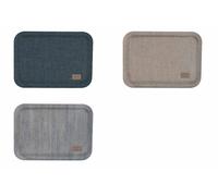 Regalo Italiano Vassoio Rettangolare Ass. H 2 Cm 38 x 28 Cm Blu Grigio Celeste 1 Pz