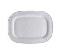 Regalo Italiano Vassoio Rettangolare in Melamina 43 x 32 x 2 Cm Bianco