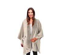 Regalo Italiano Vestaglia Natale Plaid Flanella 130 x 160 Cm Ass. Rosa Grigio 1 Pz