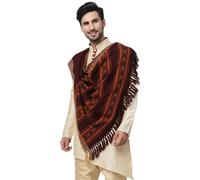 Regalo lana Paisley Jamavar scialle indiano Jamawar stola. Wrap Pashmina Brow...